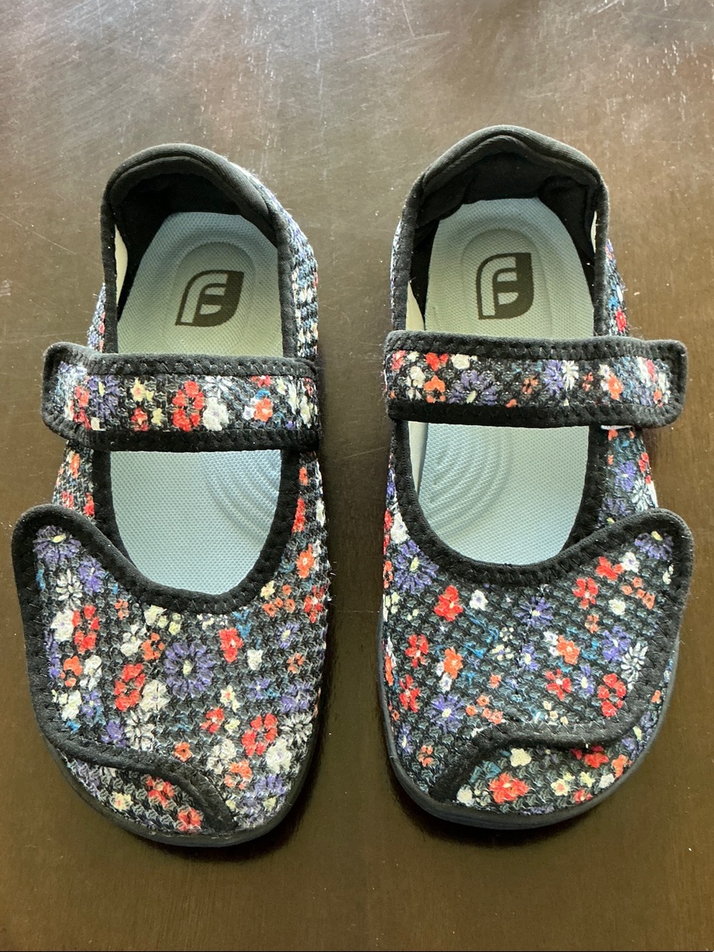 Diabetic/Edema/Swollen Feet Shoes - Floral Mary Jane * Size 7-7.5